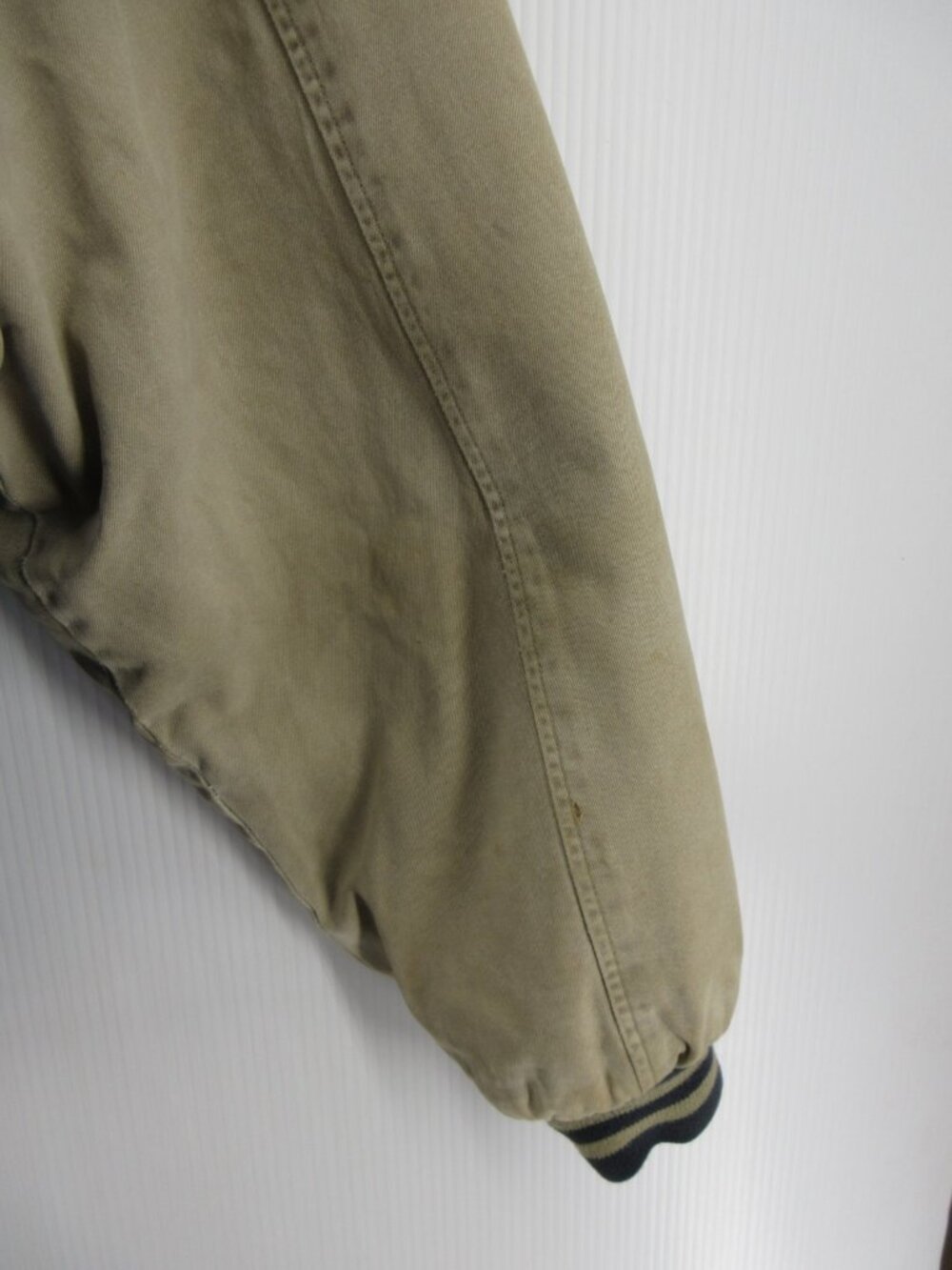 VINTAGE Gap Jacket Large Bomber Coat Denim Varsity 90s Quilted Lined * - Picture 11 of 15